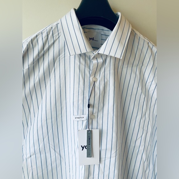 YD - Portland stripe slim dress shirt - Brand new / size Large - Picture 2 of 8